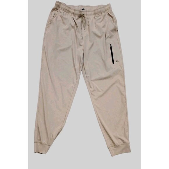 Athletic Jogger Pants XL Sweatpants Zip Pockets Stretch Athleisure Varejogger - Picture 1 of 11